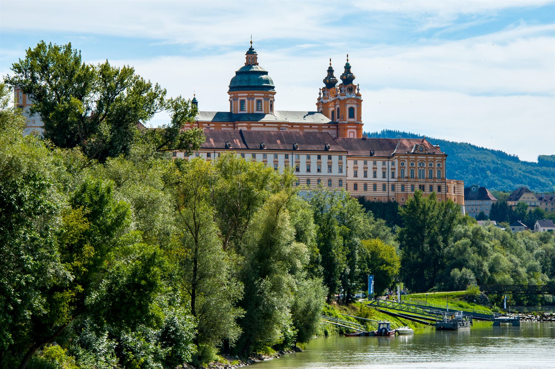 Castles along the Danube in the Wachau Valley, Austria